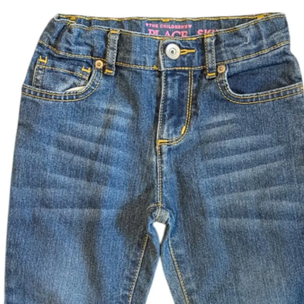 The Children's Place 6X/7S Adjustable Distressed Skinny Jeans 6X 7 Slim